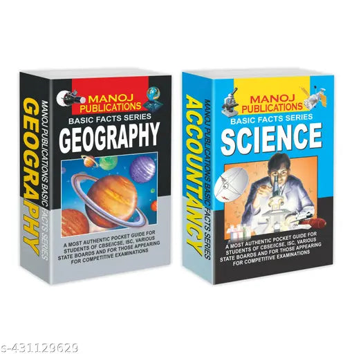 Geography and Science Books : Social Studies Book for Kids  Science Book  Basic Facts of Geography  Learning Books for Kids - Set of 2 Basic Facts Books.