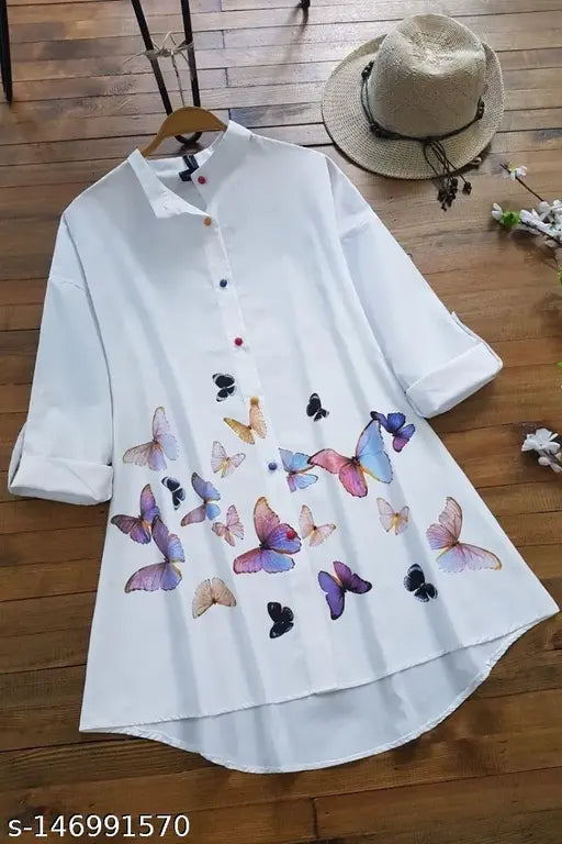 Trendy Elegant Printed Top For Women