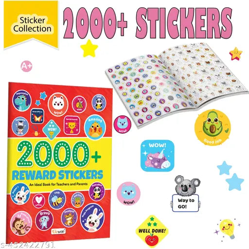2000+ Reward Stickers : Encouraging and Fun Sticker Book  Motivational and Fun Sticker Book with Over 2000 Stickers to Boost the Morale and Reward Achievements of Kids