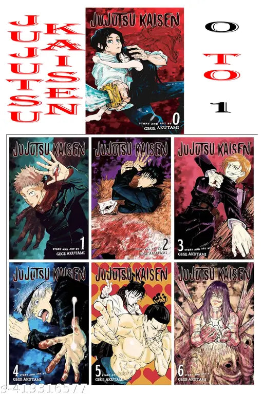 BEST COMIC Jujutsu Vol 0  TO 6 By Gege Akutami ( Paperback   English ) Manga series