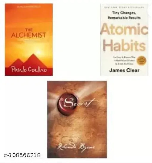 The Allchemist + Atomic Habitts + The Secret (Combo Of 3 Best Seller Books) (Paperback  James Clear)  (Paperback  James Clear  Rhonda Byrne  Paulo Coelho)