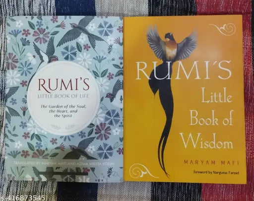 Set Of 2 Book :-  Rumi's Little Book Of Life + Rumi's Little Book Of Wisdom (English  Paperback Maryam Mafi)