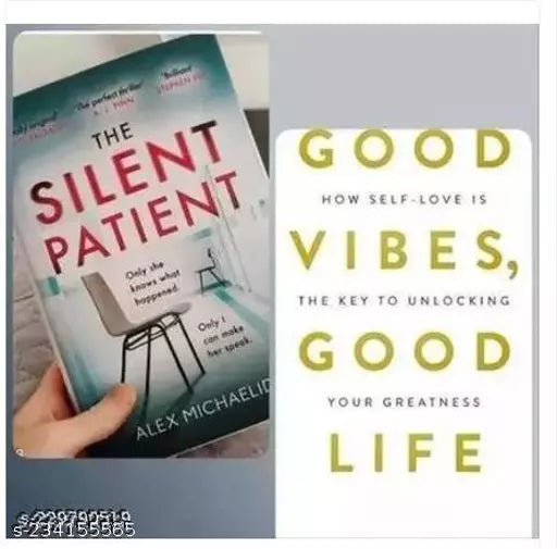 THE SILENT PATIENT+ GOOD VIBE GOOD LIFE (2 Books Combo Books) Paperback