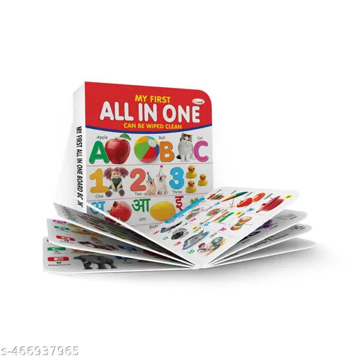 MY FIRST ALL IN ONE BOARD BOOK (English-Hindi) : Learning board book for kids  Educational picture books for toddlers  Collection  birthday gifts for Kids
