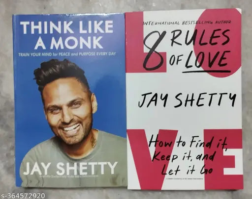 Think Like A Monk + 8 Rules Of Love (English  Paperback  Jay Shetty)