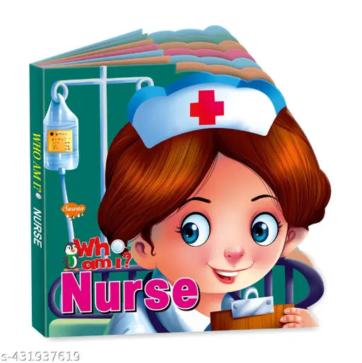 Nurse die cut board book for kids : Nurse-themed board book for kids  Educational book for kids  Learning book for kids