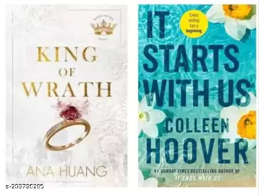 It Starts With Us + King Of Wrath (2 BOOKS COMBO) (English  Paperback)  (Paperback  Collen hoover&Ana Huang)