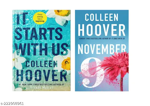 9 NOVEMBER BY COLLEEN HOOVER + IT STARTS WITH US BY COLLEEN HOOVER