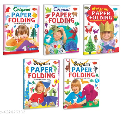 Origami Paper Folding - 1  2  3  4 and 5 book for children : Origami activities for young readers  Activity book for kids  Paper folding activity book - Combo of 5 activity books.