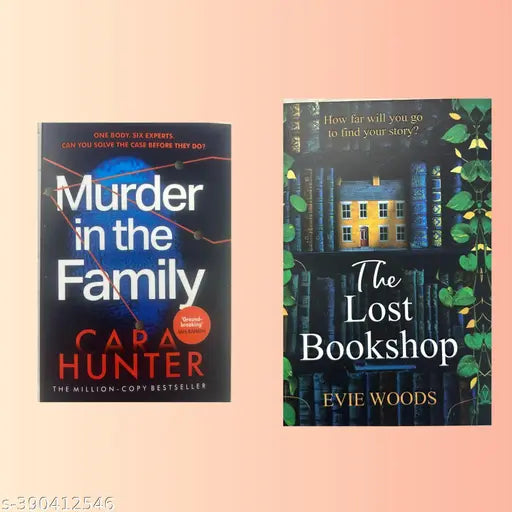 BOOK HUB Murder in the Family AND THE LOST BOOKSHOP COMBO PACK OF 2