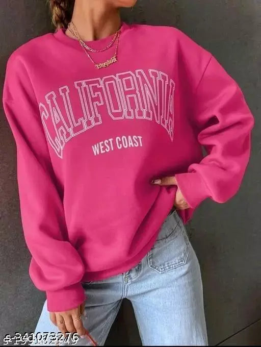 Woman Loose Winter Sweatshirt