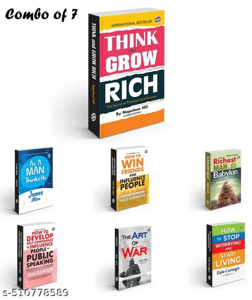 Classic Books for Financial Success and Personal Empowerment : Think & Grow Rich  The Art of War  How to Win Friends & More - Complete Novel for kids  Classic English Novel