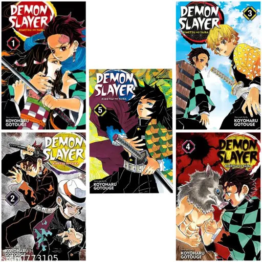 Demon Slayer Manga Volume Set 1 To 5