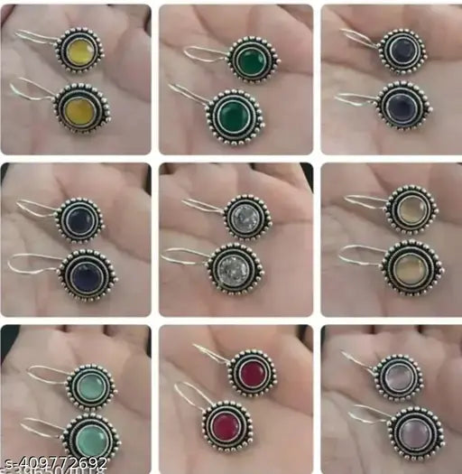 Combo Of Earring  For Girls and Women Set of - 9 Pairs
