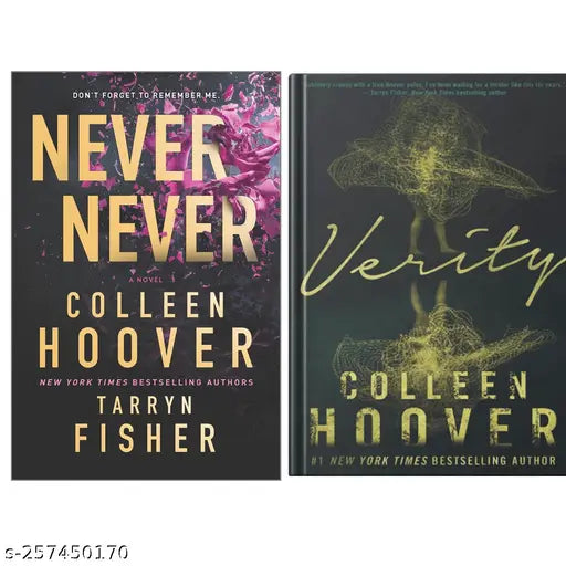 NEVER NEVER  BY COLLEEN HOOVER + VERITY BY COLLEEN HOOVER