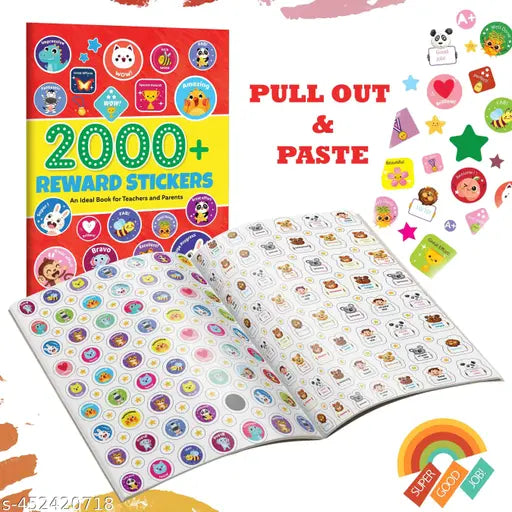2000+ Reward Stickers : Fun Sticker Book for Teachers and Parents  All in one Educational picture books  Sticker Book With Over 2000 Stickers To Boost The Morale of Kids