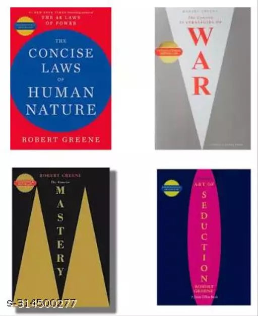The Concise Set 4 (Laws Of Human Nature + 33 Strategies Of War + Mastery + Art Of Seduction (English  Paperback  Greene Robert)  (Paperback  Greene Robert