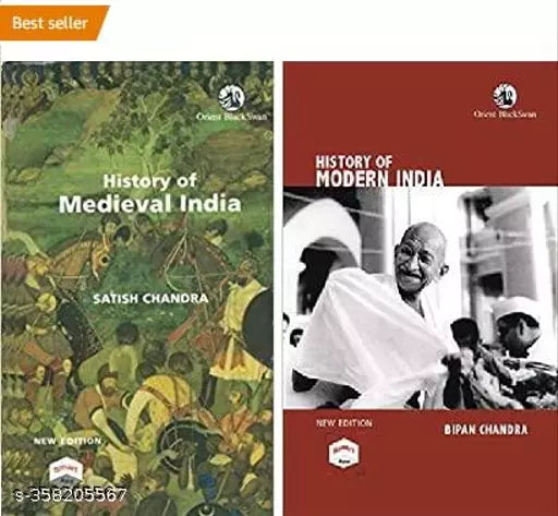 COMBO of History of medieval India & History of Modern India 2 book set Paperback