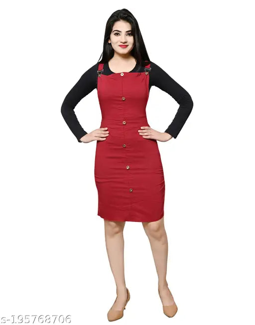 Woman Dresses/Dungaree/(Without inner)