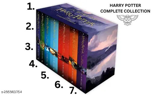 Harry Potter the complete collection. set of seven book. by j.k. rowling.  Thrill fantacy novels