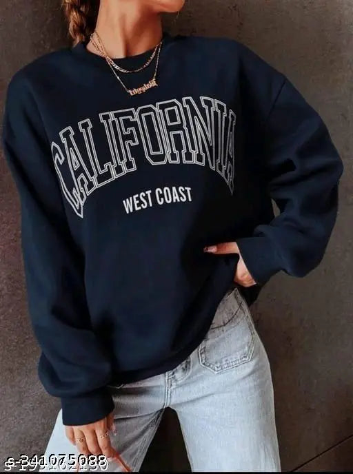 Woman Loose Winter Sweatshirt