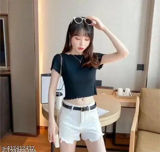 TRENDY RIB BLACK TOP