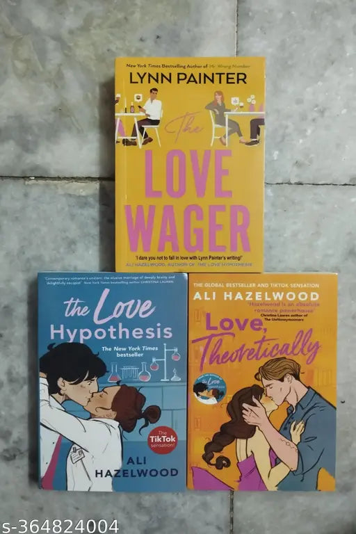 Best Combo Of 3 Books :- Love Wager + The Love Hypothesis + Love Theoretically (English  Paperback  Lynn Painter  Ali Hazlewood)