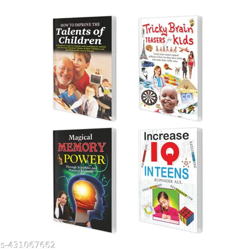 Educational Games Books  Fun & Educational Activities Books  Improve Your Talent  Magical Book for Kids - Pack of 4 Self Improvement Books for Kids.