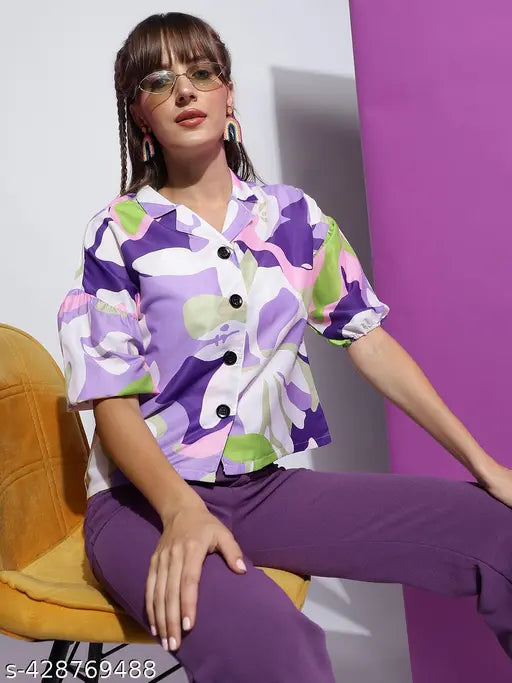 Women's Floral Printed Casual Shirt