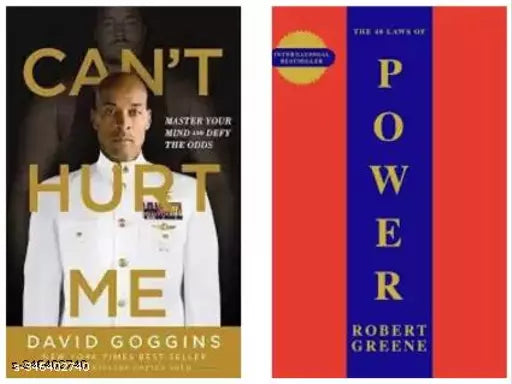 Can’t Hurt Me + The 48 Laws Of Power (2 Books Combo With Bookmark) Paper Back David Goggins & Robert Greene  (Paperback  Back David Goggins  Robert Greene)