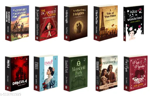 The Ultimate Classics Novel Collection : Mansfield Park  Persuasion  Emma  A Tale of Two Cities  Dracula and more - Timeless Collection of Classic Literature  10 Must-Read Novels - Pack of 10 Novels