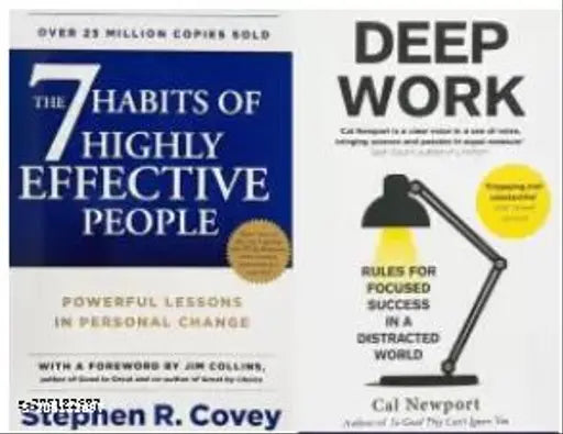 The 7 Habits Of Highly Effective People+ Deep Work (2 BOOKS COMBO) (ENGLISH  PAPERBACK) book