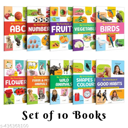 My First Picture Book Collection For Early Learning : Early Learning Picture Book Collections  Essential Book With 10 Topics  gift for Kids