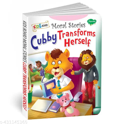 Cubby Transforms Herself board book for kids : Moral stories book for kids  Educational board book  Reading book for kids (Hardcover).