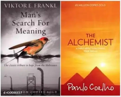 The Alchemist + Man's Search For Meaning: The Classic Tribute To Hope From The Holocaust (PAPAERBACK  Victor frankl.. ) (SET OF 2 BOOKS)