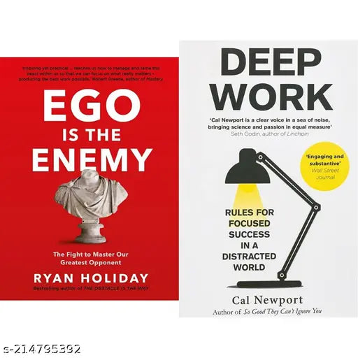 DEEP WORK BY CAL NEWPORT+EGO IS THE ENEMY BY  RYAN HOLIDAY
