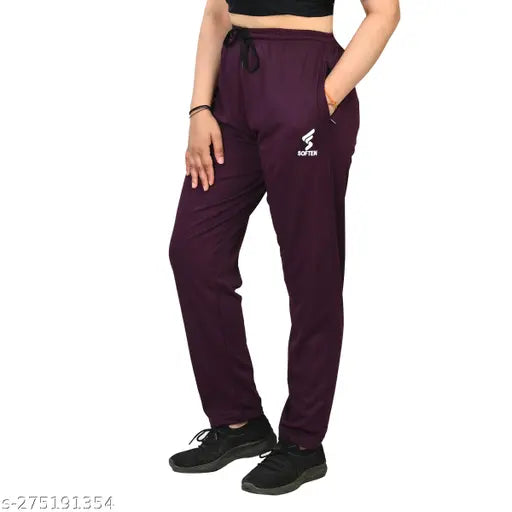 Women's Pack of 1 Brown Track Pant-Activewear