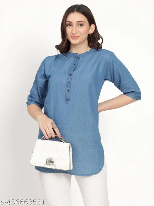 Woman denim dress