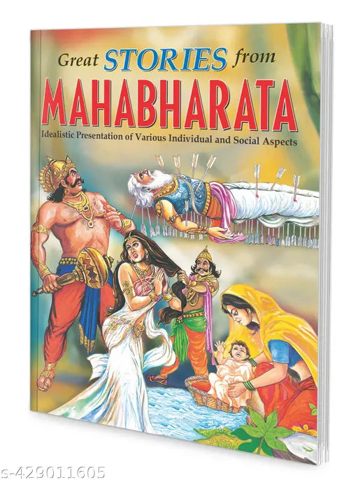 Great Stories from Mahabharata Book for kids : Mythological book for kids  Learning story book  Stories book for kids.