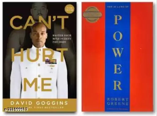 Can't Hurt Me+THE 48 LAWS OF POWER (Paperback  David Goggins  Robert Greene)  (Paperbags  David Goggins Robert Greene
