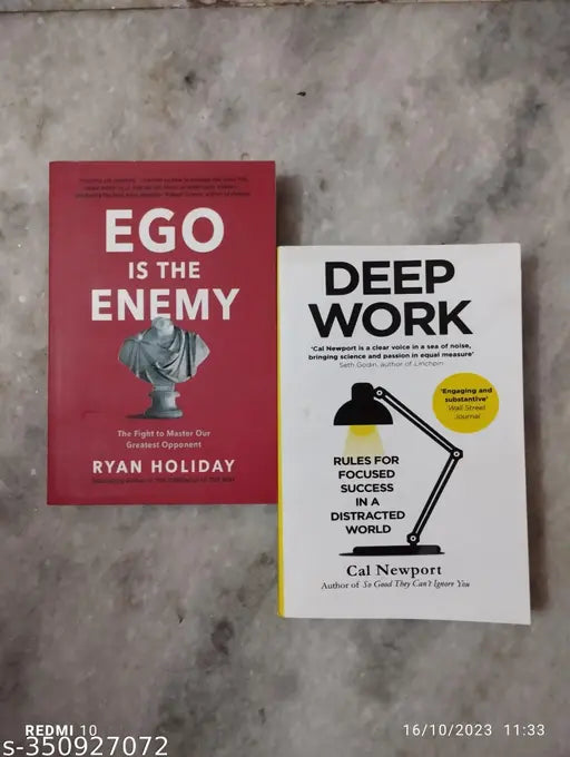 Best Combo Of 2 Book :- Ego Is The Enemy + Deep Work ( English  Paperback  Ryan Holiday   Cal Newport)