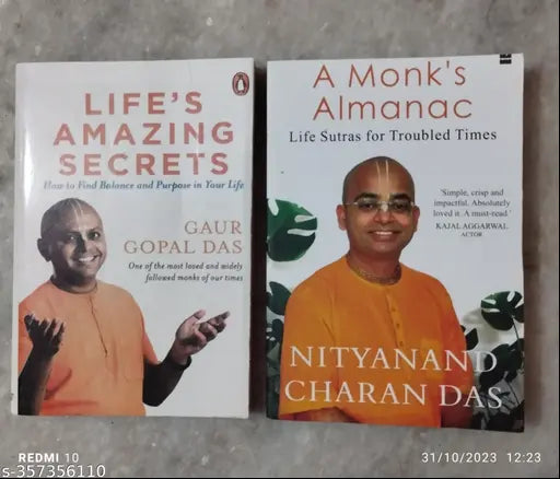 Best Combo Of 2 Book :- Life's Amazing Secrets + A Monk's Almanac (Gaur Gopal Das  Nityanand Charan Das)