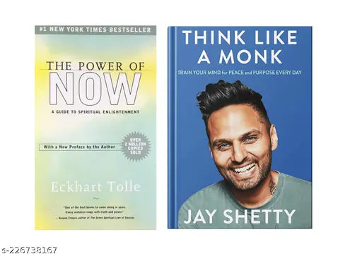 THE POWER OF NOW  BY ECKHART TOLLE + THINK LIKE A MONK BY JAY SHETTY