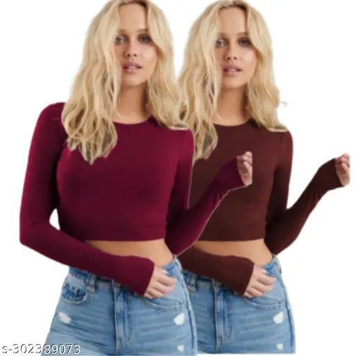 Combo Roundneck Full Sleeve Top