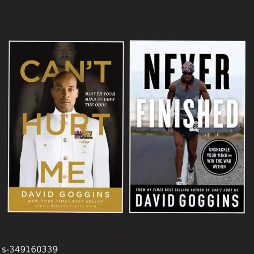 Sets of 2 Books - CANT HURT ME + NEVER FINISHED - Paperback