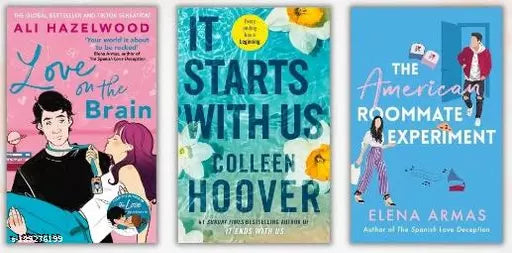 it starts with us +love on the brain + american roomate experiment (PAPERBACK  ENGLISH)