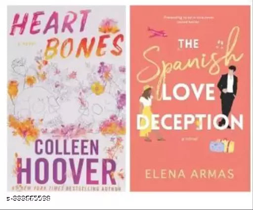 Heart Bones & The Spanish Love Deception Of 2 Books Combo  (Paperback  Colleen hoover  Elena Armas)