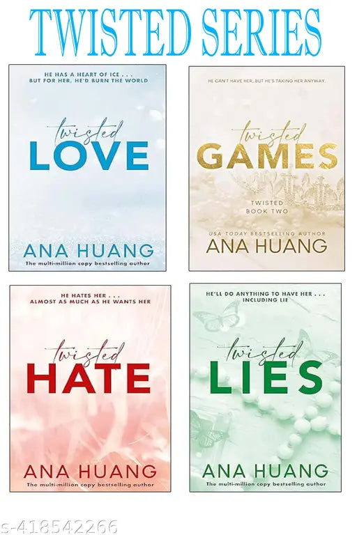 Best 4 books combo LOVE  GAME  HATE  LISE By Anan Huang ( English  Paperback) Bestseller