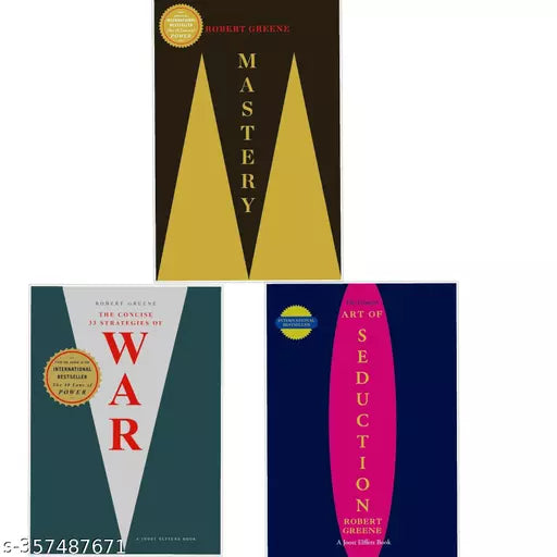 Robert Greene Collection - Mastery + THE CONCISE 33 STRATEGIES OF WAR + Concise Art Of Seduction (Set of 3 books)
