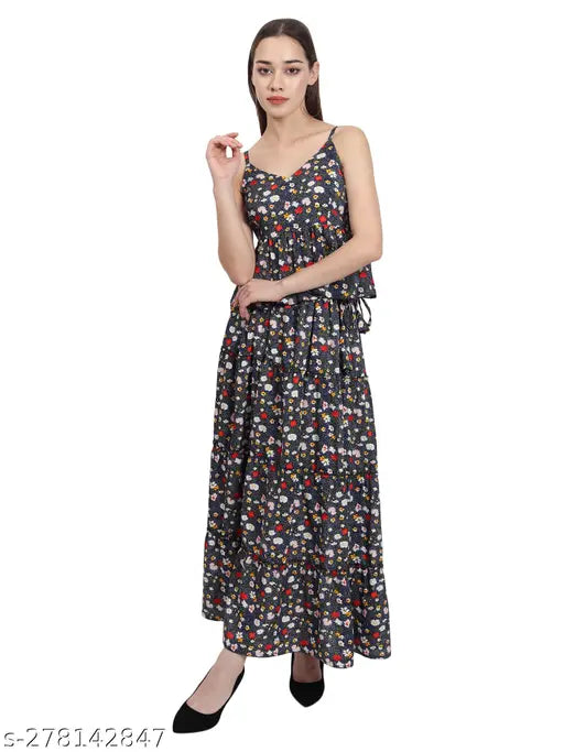 Stylish And trendy  top and skirt for women and girls